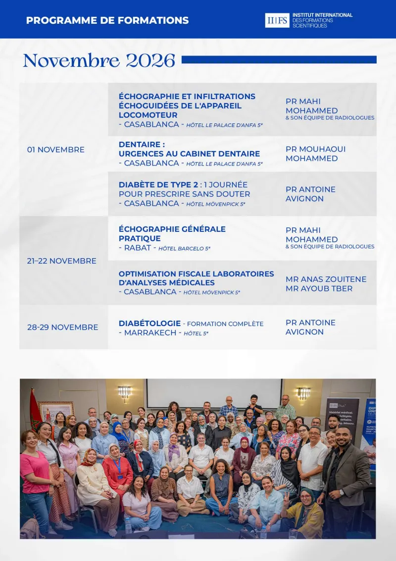 Programme de formations IIFS — novembre 2026